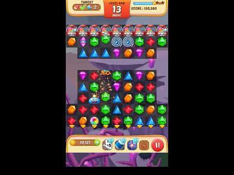 Jewel Match King Level 449 - Walkthrough ( No Booster )