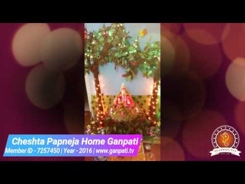 Cheshta Papneja Home Ganpati Decoration Video