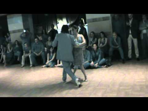 Juana Sepulveda  and  Mariano Frumboli  are  dancing  to  the  tango  "  Porque Regresas Tu  "