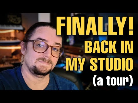 Back to my Studio!! (after being hurt) - Updates & A Synth Cave Tour