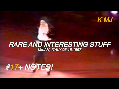 Michael Jackson - Rare and Interesting Stuff in Milan, 1997