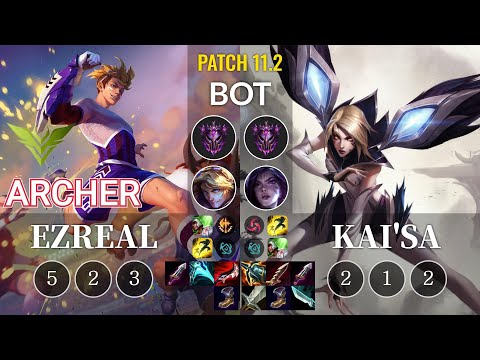 V3 Archer Ezreal vs Kai'Sa Bot - KR Patch 11.2