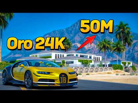 Retamos Un Bugatti De Oro A Correr Por Una Mansion De 50M