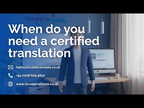 When Do You Need a Certified Translation?