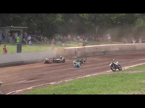 Big Crash - FIM MS Flat Track Final heat / Diedenbergen
