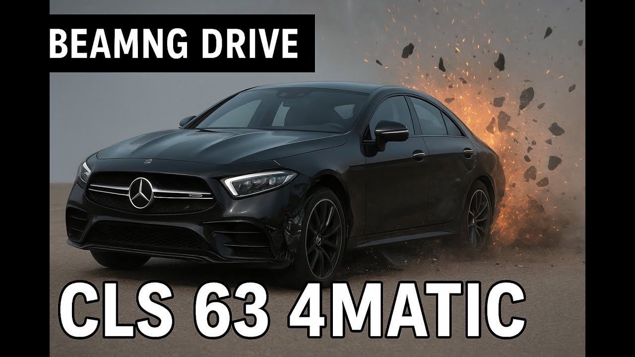 BeamNG.drive - Mercedes CLS 63 4MATIC BeamNG Review & Top Speed