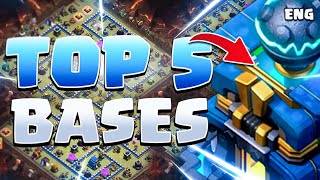 TOP 5 TH12 BASES for WAR, CWL & Ranked! (clash of clan)