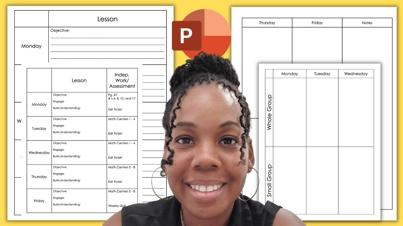 Create Lesson Plan Templates Using PowerPoint | Elementary Math Resources