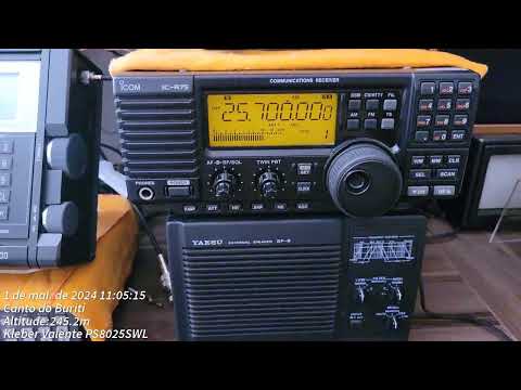 Icom R-75/ BBC 25700 khz idioma Hausa
