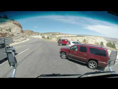 Utah Highway 12 Torrey to Bryce Canyon in a Motorhome (time lapse)
