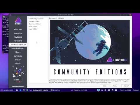 Installation of EndeavourOS Atlantis_Neo XFCE Desktop using offline mode of installation.