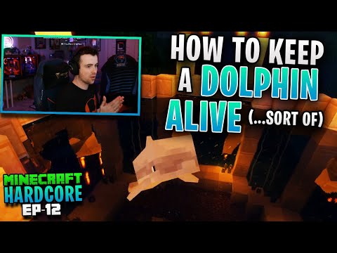 HARDCORE MINECRAFT! How to keep a DOLPHIN ALIVE! (...sort of) Ep. 12