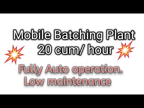 M20 Mobile Concrete Batching Plant