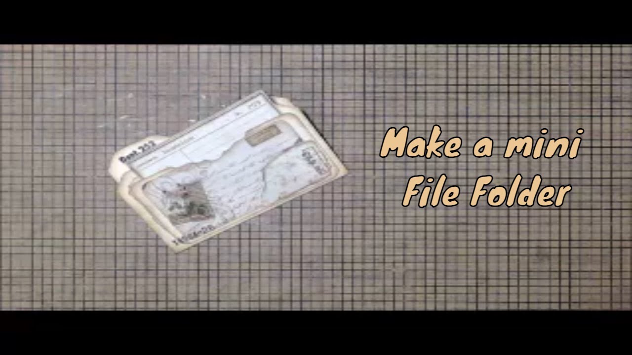 Tuck in Project - Mini File Folder with Pocket