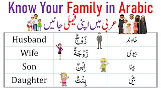 Family in Arabic - Family Members in Arabic - Arabic Language Learning - Arabic Vocabulary