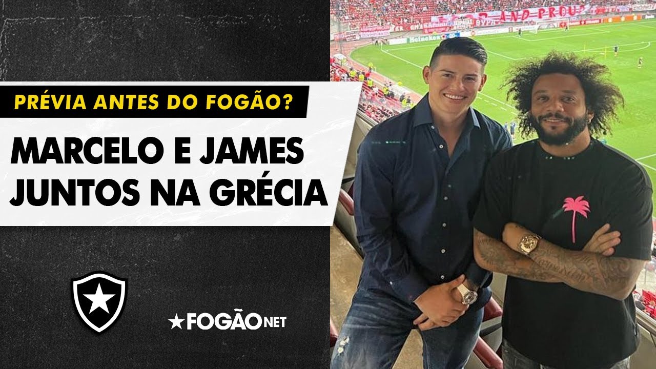 VÍDEO | Marcelo e James Rodríguez juntos na Grécia: última parada antes do Botafogo?