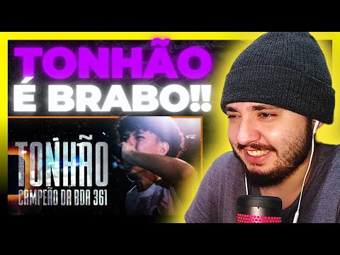 MELHORES RIMAS DO TONHÃO | CAMPEÃO DA 361ª BATALHA DA ALDEIA | REACT BAUEB