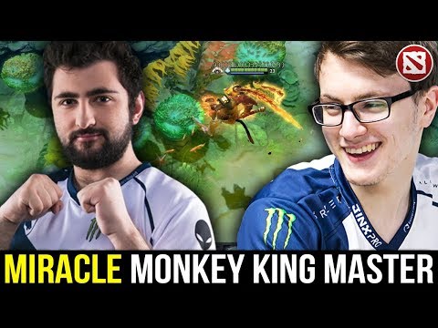 MIRACLE vs GH - Monkey King master in new patch 7.21b Dota 2