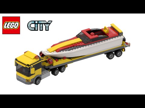 LEGO City 4643 | Power Boat Transporter | 2011 | Speed Build