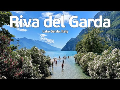 Riva del Garda walking Tour 🦆 Lake Garda Italy (4K HDR)