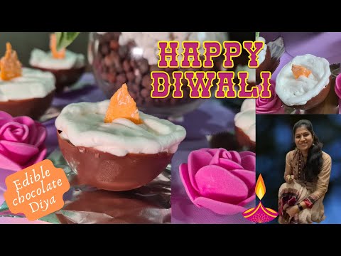 தீபாவளி ஸ்பெஷல் Chocolate Diya | Easy to make Chocolate Diya for Diwali | Deepavali sweet in Tamil