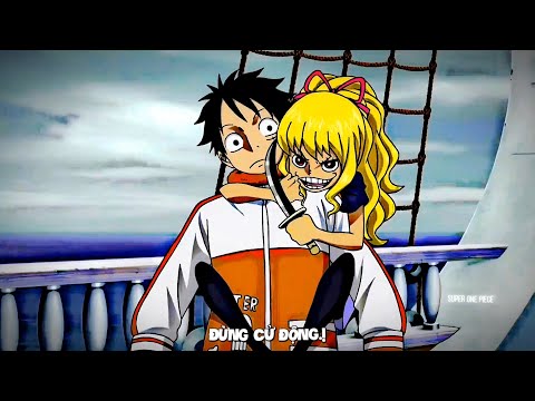 Nên cứu ai đây. Cô gái nhỏ dùng Luffy làm con tin.