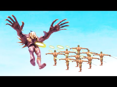 GIANTS VS ACHILLES ARMY - Animal Revolt Battle Simulator - ARBS