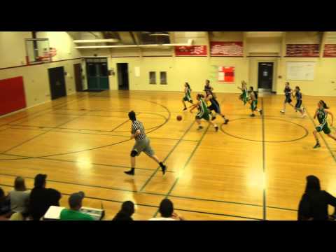 U13 T-Birds Basketball - Game 7 - Barracudas - Steal and Drive to the Hoop