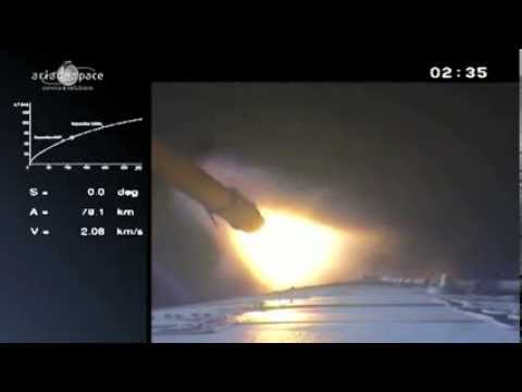 Ariane 5 liftoff - VA 215 - 29/08/13 - EUTELSAT 25B/Es'hail 1 et GSAT-7