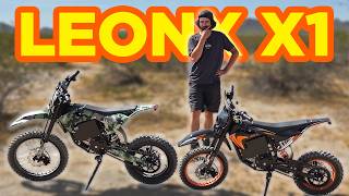 Comparing the Leonx X1 AMP and X1 MAX Electric Dirt Bikes Back to Back!