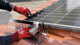 Miniatură video Bariera antipasari din polietilena pentru panouri fotovoltaice  H160 50 cm
