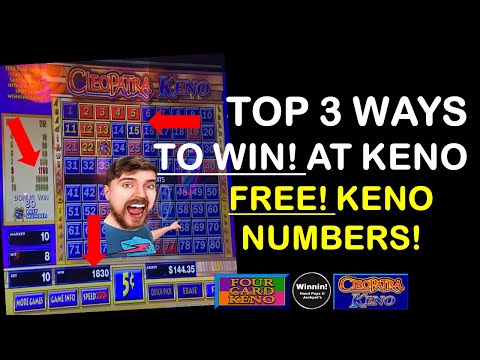 Top 3 Ways to Win at Keno! Strategy & Tutorial! #shorts #keno #slots #casino #youtubeshorts #youtube