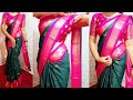 Very Easy Saree Draping Trick For Wedding Wedding Saree Draping Tutorial For Beginners Sari Wear