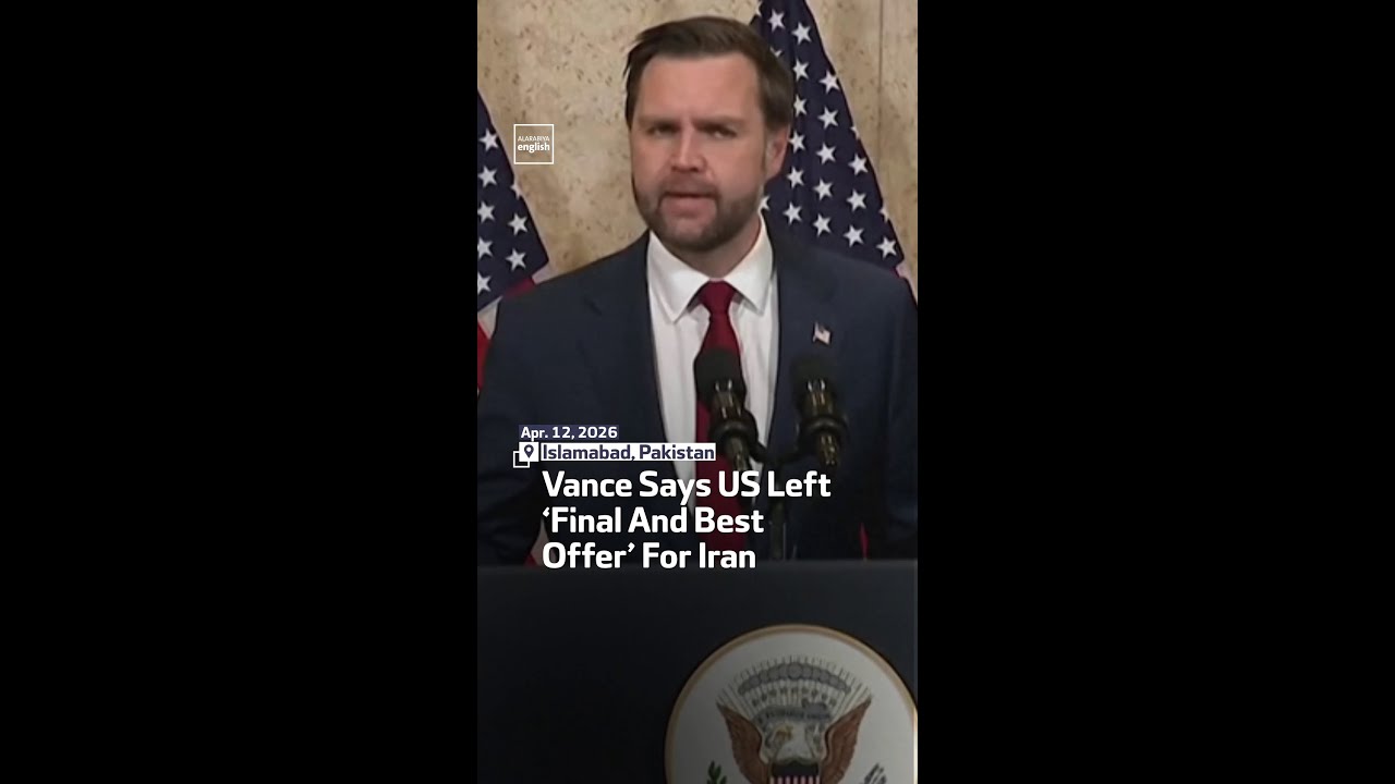 Video | Vance Says US Left ‘Final And Best Offer’ For Iran