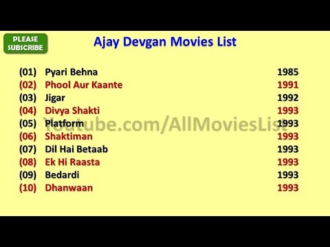 download lagu mp3 mp4 Movie List Ajay Devgan, download lagu Movie List Ajay Devgan gratis, unduh video klip Movie List Ajay Devgan