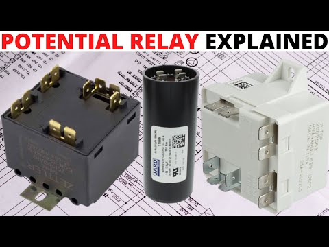 HVAC: Potential Relay Explained (Potential Relay Wiring Diagram) 521 Relay Sequence Of Operation