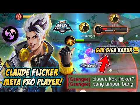 PANTES PRO PLAYER SERING MAKE DI MPL! TERNYATA CLAUDE FLICKER SEGILA INI! TOP GLOBAL CLAUDE - MLBB