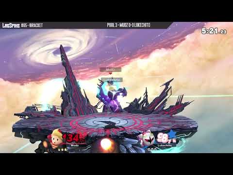 Lagspike 65 Mudz (Lucas) VS Lukechito (Meta Knight)