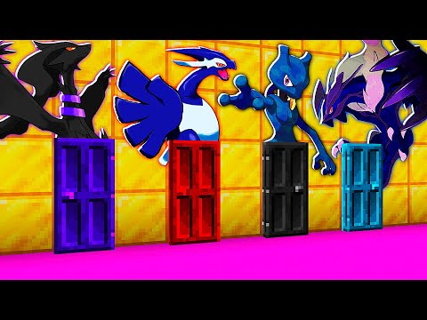 NÃO ESCOLHA A PORTA ERRADA NO MINECRAFT!! (POKÉMON SHADOW LENDÁRIO)