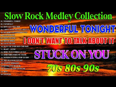 Slow Rock Love Song Nonstop 🎷 SLOW ROCK MEDLEY 🎧 Rock Ballads 70S 80S 90S 🔊 Nonstop Pinoy Medley