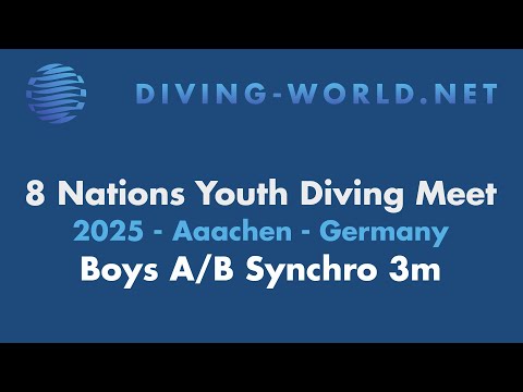 8 Nations Youth Diving Meet 2025 -- Boys A/B Synchro 3m