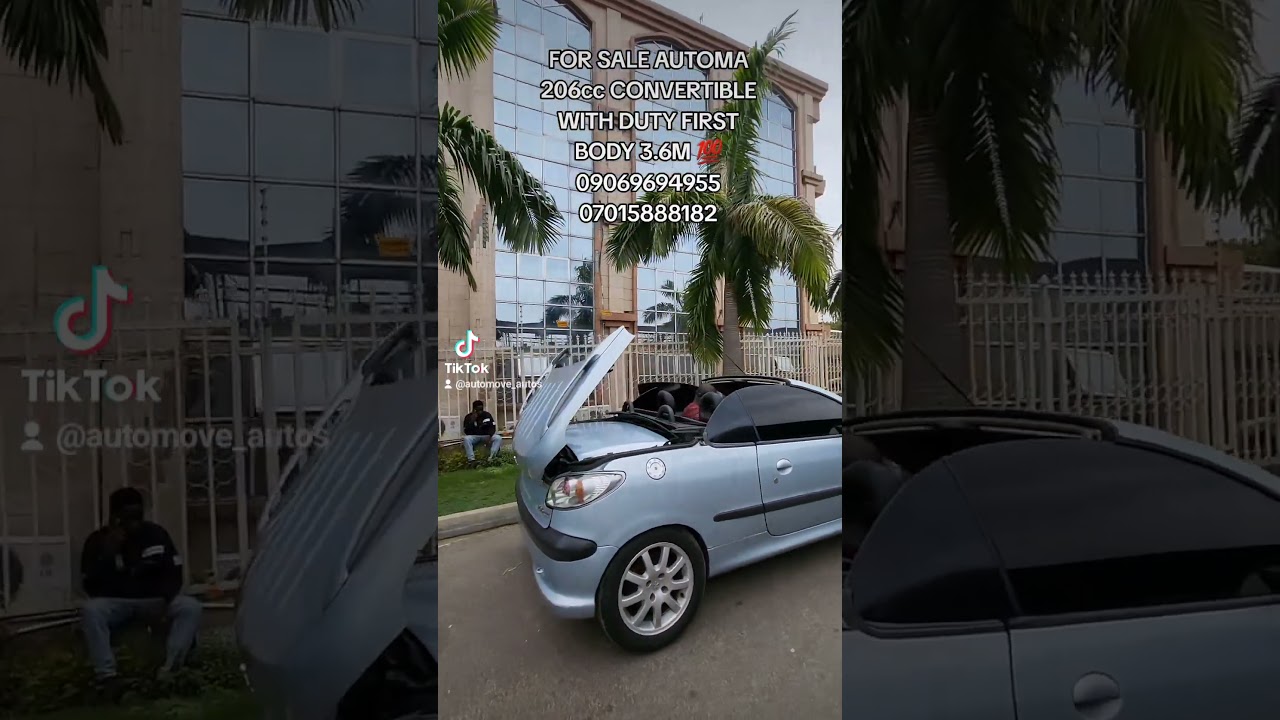 FOR SALE AUTOMA 206cc CONVERTIBLE WITH DUTY FIRST BODY 3.6M 💯