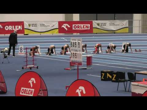 60m kobiet U20 bieg 1 - Wrocław 20260125