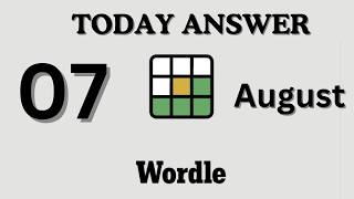 Today’s Wordle Answer Aug 7 #1875 | NYT Wordle Hints & Clues – Friday, August 7, 2026