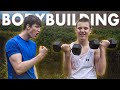 Little Brother Tries BODYBUILDING