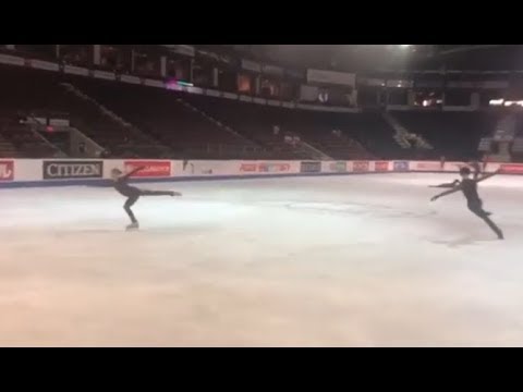 Skate Canada Gala Practice - Yuzuru Hanyu & Alexandra Trusova SBS 4T