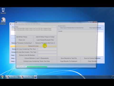OpenOffice Writer Extract Text From ODT Files Software