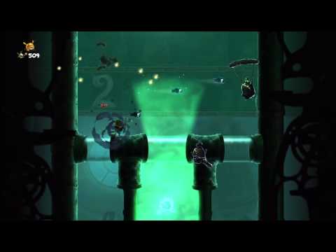 Rayman Legends (1080i HD) Walkthrough Part 52 - Elevator Ambush