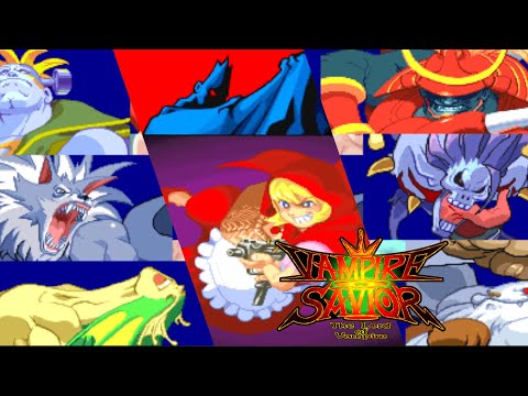 Darkstalkers 3 Vampire Savior - All Character Endings