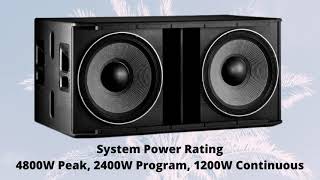 Video thumbnail for JBL SRX828S 18" Dual Passive Subwoofer System by Devprosound